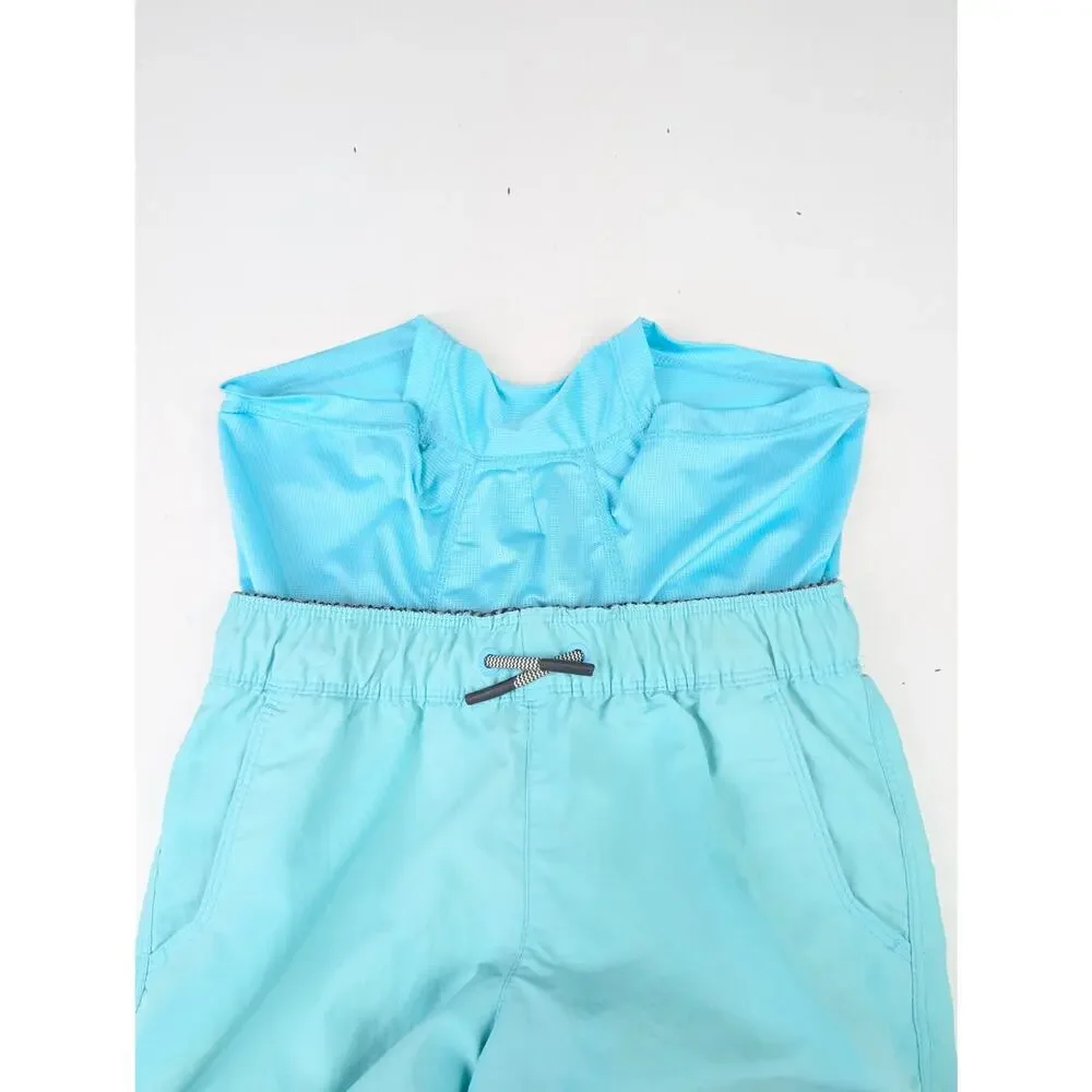 Art Class Boys Medium (8) Teal Swim Shorts - Attached Boxer Brief